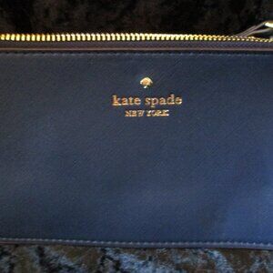 NWT kate spade New York have a point of view Navy Blue Wristlet/Wallet/Cosmetic